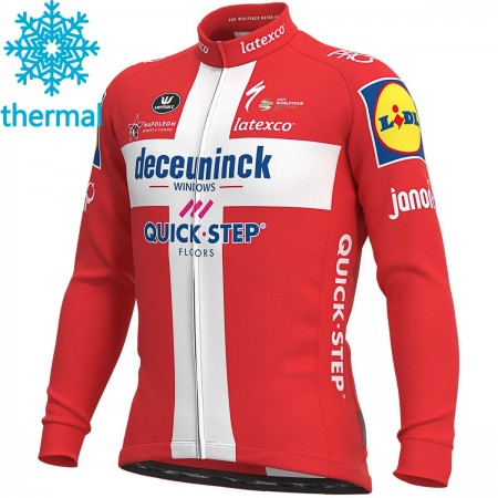 Maillot vélo 2021 Deceuninck-Quick-Step Hiver Thermal Fleece N007